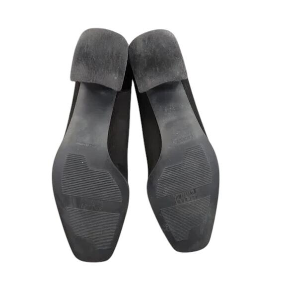 Stuart Weitzman Shoes Womens 8.5 Pumps Square Toe Block Heel Fashion Style Black - Picture 6 of 16